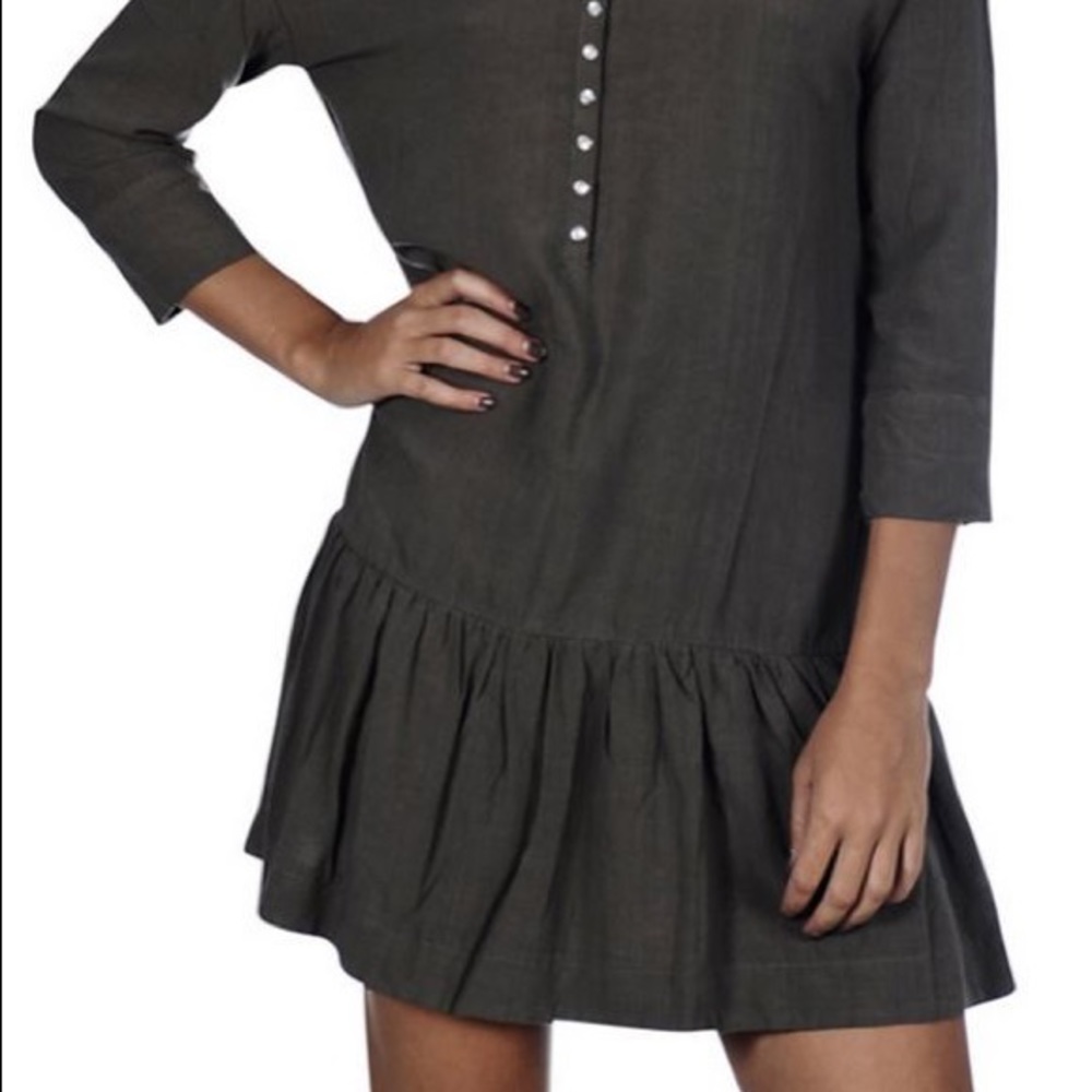 One Teaspoon Rango Dress In Khaki - Picture 4 of 4